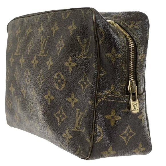 LOUIS VUITTON Trousse Toilette 28 Clutch Hand Bag Monogram Brown - Picture 14 of 16